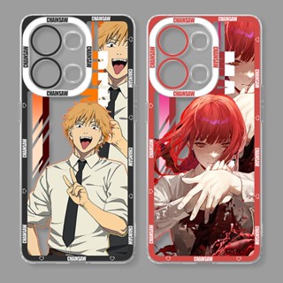 เคสโทรศัพท์มือถือแบบนิ่ม ใส ลายการ์ตูนอะนิเมะคนเลื่อยโซ่น่ารัก สําหรับ case Samsung Galaxy A05 A05S A21S A03 A72 A20S A03S A02S A71 A11 A02 A20 A30 A32 A13 A12 A30S A50 A50S A7 2018 A10S A04 A04S A52 A52S A31 A53 A51 M11 M12 M02 A23