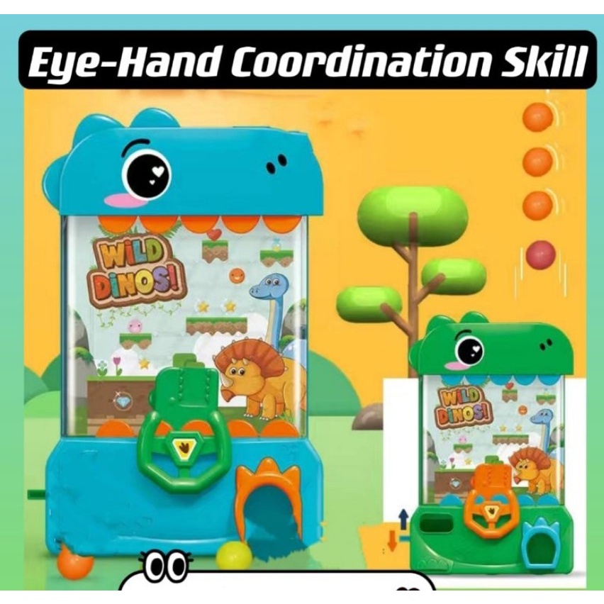 ตู้เกมส์พินบอล Dinosaur Ball Catcher รูปไดโนเสาร์น่ารัก เกมส์สำหรับเด็ก