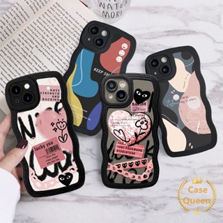 เคสโทรศัพท์มือถือนิ่ม ขอบหยัก ลายกราฟฟิตี้ หัวใจ สําหรับ Redmi A1 9T 9 10A 9C 9C NFC 12C 10C 10 9A Note 10 11 9 10S 11s 8