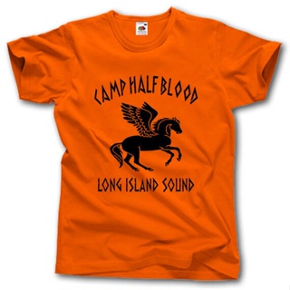 Cute Camp Half Blood Long Island Sound Greek Mythology Pegasus Percy Jackson Mens 100% cotton T Shirts DX