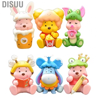 Disuu Small Cartoon Figurine  PVC Vibrant Colors Versatile Decorative Cute Anime Figures for Desktop