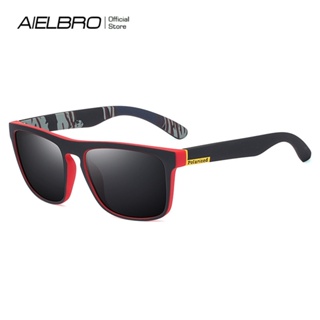 Aielbro แว่นตากันแดด เลนส์โพลาไรซ์ UV400 สไตล์คลาสสิก สําหรับผู้ชาย เหมาะกับการเล่นกีฬา ขี่จักรยาน เดินป่า ตกปลา
