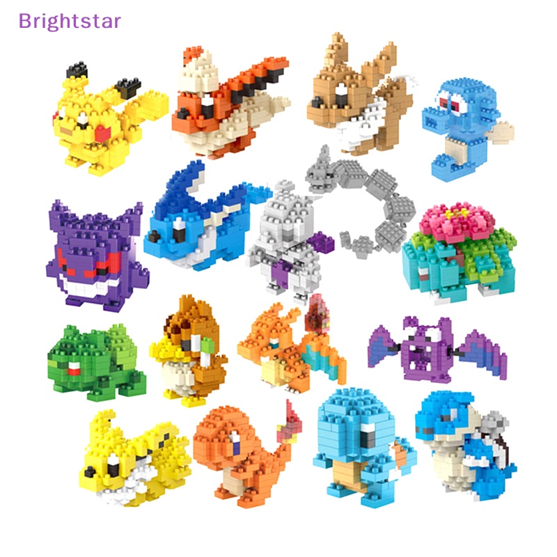 brightstar-1-ชิ้น-โปเกมอน-ขนาดเล็ก-บล็อกตัวต่อ-ของเล่น-ตุ๊กตาฟิกเกอร์-pikachu-eevee-squirtle-ใหม่