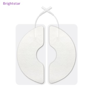 Brightstar แผ่นอิเล็กโทรด ไม่ทอ แบบเปลี่ยน สําหรับนวดเต้านม 1 คู่