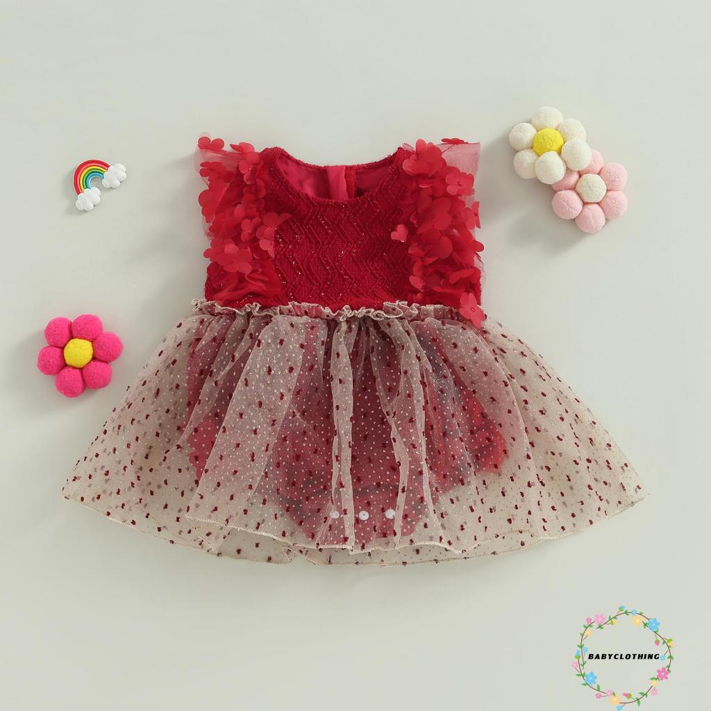 babyclothes-ชุดจั๊มสูทรอมเปอร์-ผ้าตาข่าย-ลายดอกไม้-ลําลอง-แฟชั่นฤดูร้อน-สําหรับเด็กทารกแรกเกิด-เด็กวัยหัดเดิน-เด็กทารกผู้หญิง