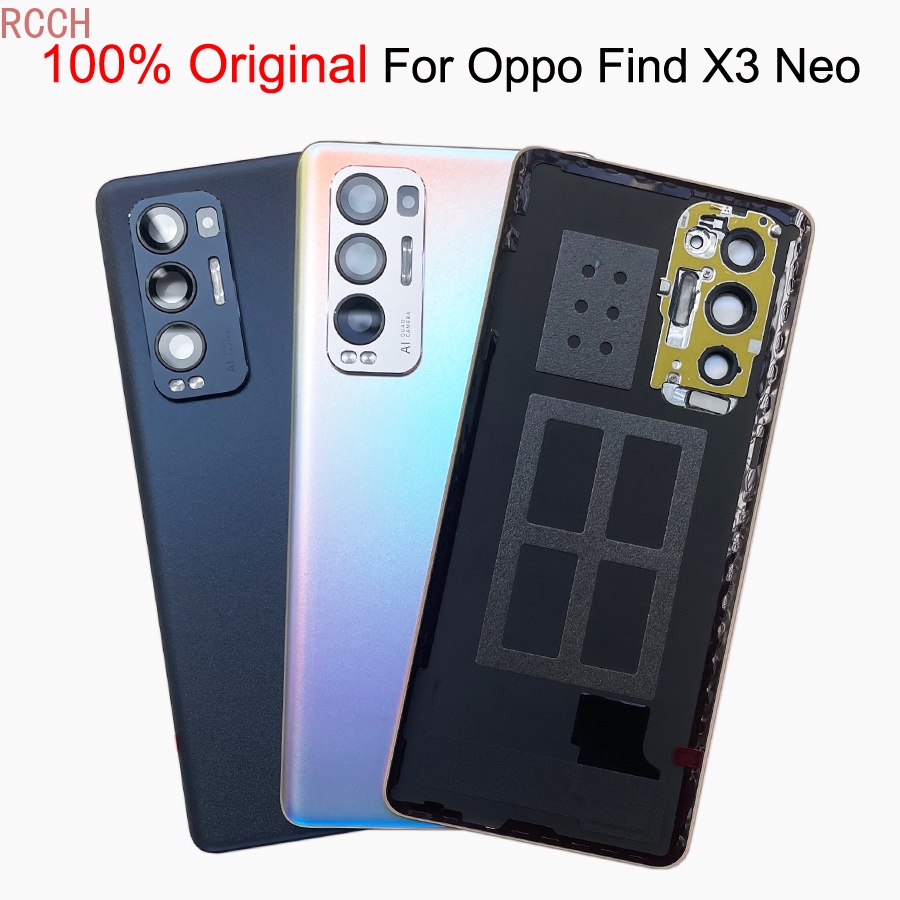 ฝาครอบแบตเตอรี่ด้านหลัง พร้อมเลนส์กระจกกล้อง แบบเปลี่ยน สําหรับ OPPO ...