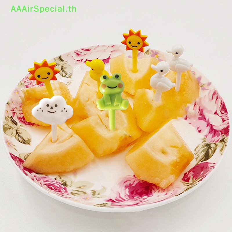 aaairspecial-ส้อมจิ้มผลไม้-เค้ก-รูปการ์ตูนสัตว์-พลาสติก-เกรดอาหาร-ขนาดเล็ก-สําหรับตกแต่งปาร์ตี้เด็ก-8-ชิ้น