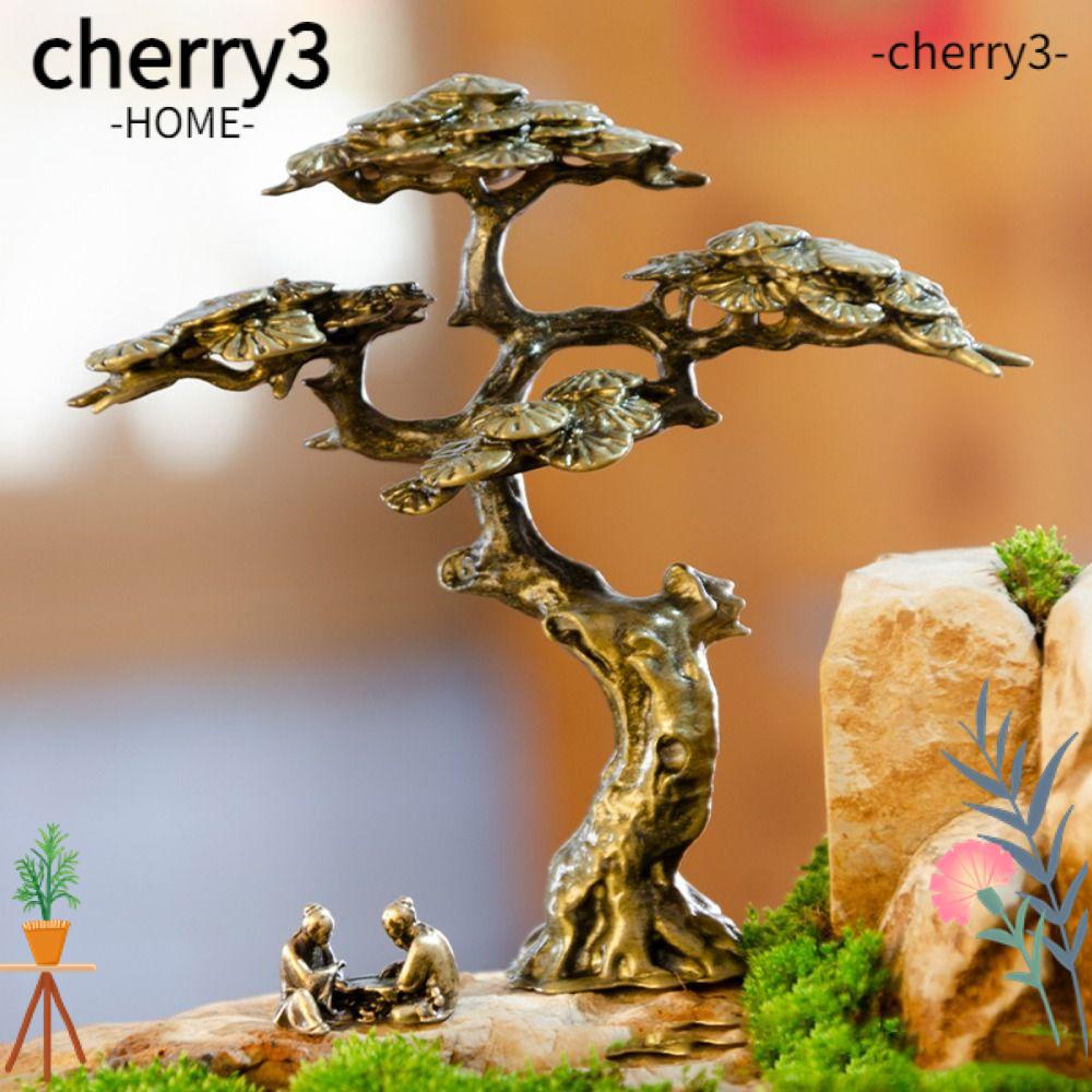 cherry3-รูปปั้นต้นบอนไซ-โลหะผสม-สีบรอนซ์-สําหรับตกแต่งบ้าน