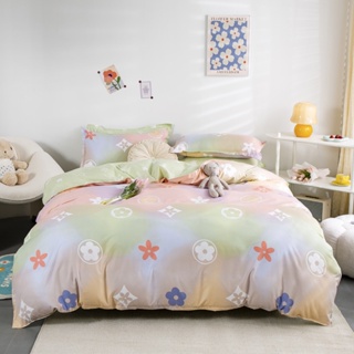 Bedding Sheet ผ้าปูที่นอน6ฟุต/5ฟุต/3.5ฟุต Setผ้าปู (ปลอกหมอน+ลอกหมอนข้าง+ผ้าปู) ผ้าปูที่นอน รัดมุม360องศา 12นิ้ว