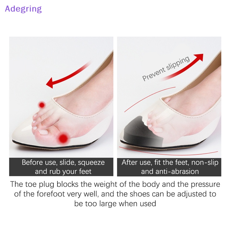adegring-อุปกรณ์เสริมรองเท้าส้นสูง-บรรเทาอาการปวด-ปรับได้-สําหรับผู้หญิง-2-คู่