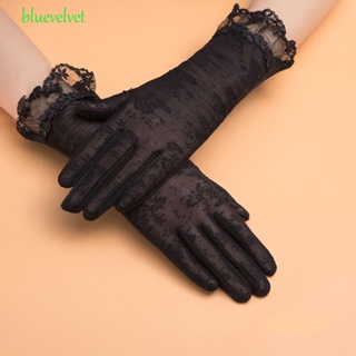 Bluevelvet ถุงมือขับรถ ผ้าเรยอน แบบบาง กันลื่น เหมาะกับฤดูใบไม้ผลิ และฤดูร้อน สําหรับผู้หญิง