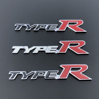 กระจังหน้ารถยนต์ โลหะ ลายโลโก้ 3D สําหรับ Honda Type R Racing Type S Sport Logo Civic Accord Crv Hrv CITY CRIDER