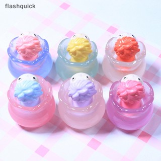 Flashquick เรซิ่นเรืองแสง การ์ตูนของเล่น ขนาดเล็ก อุปกรณ์เสริมงานฝีมือ สําหรับเครื่องประดับ