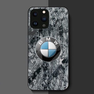 【พร้อมส่ง】เคสโทรศัพท์มือถือแบบแก้ว ลายหินอ่อน BMW คุณภาพสูง สําหรับ IPhone 14 Pro Max 11 15 13 12 Mini SE 2020 X XS XR Plus