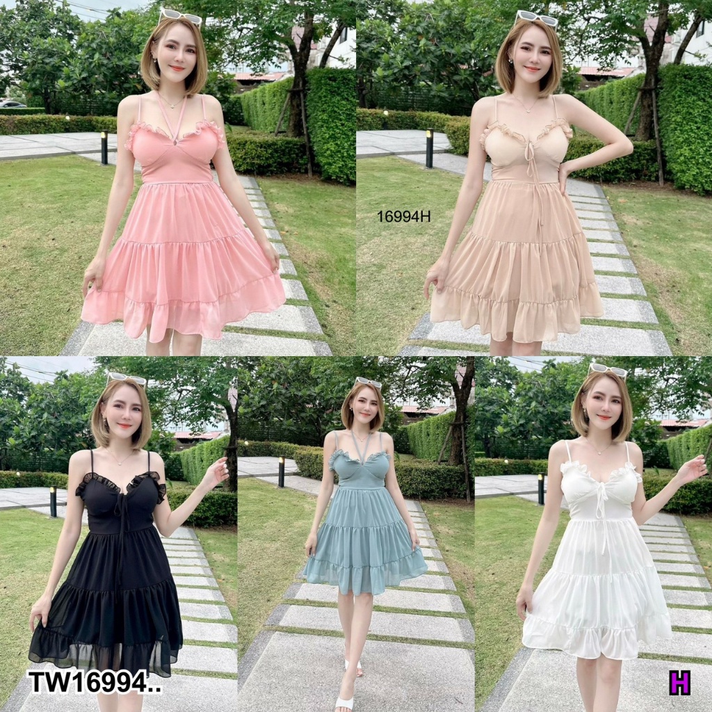 s4u-พร้อมส่ง-มินิเดรส-สายเดี่ยว-ปรับสายได-สม็อคด้านหลัง-เสื้อผ้าผู้หญิง-ชุดเซ็ท-เดรส-ชุดไปทะเล-เสื้อผ้าสาวอวบ