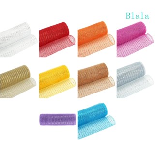 Blala ริบบิ้นตาข่าย ลายดอกไม้ 26 ซม. 29 52 ฟุต สําหรับตกแต่งต้นคริสต์มาส DIY