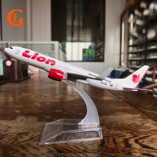 Lion Air B737 โมเดลเครื่องบินโลหะ 16 ซม. รูปสิงโตอินโดนีเซีย 737