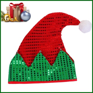 หมวกเอลฟ์ หมวกซานต้าคลอส ระบายอากาศ ใส่สบาย สําหรับผู้ใหญ่ ปาร์ตี้คริสต์มาส