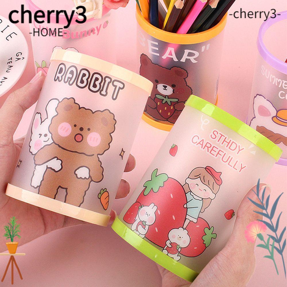 cherry3-แจกันใส่ปากกา-อะคริลิคใส-แบบพับได้-สําหรับเก็บเครื่องสําอาง