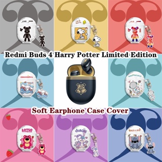 【Case Home】เคสหูฟังนิ่ม แบบใส ลายหมีสตรอเบอร์รี่ สําหรับ Redmi Buds 4 Harry Potter Limited Edition