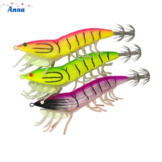 【Anna】3 5 Squid Lure Bait for Fishing Soft Leg Shrimp Design Realistic Swimming Action