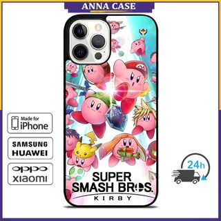 เคสโทรศัพท์มือถือ ลาย Kirby Super สําหรับ iPhone 14 Pro Max 13 Pro Max Samsung Galaxy Note10+ S21Ultra