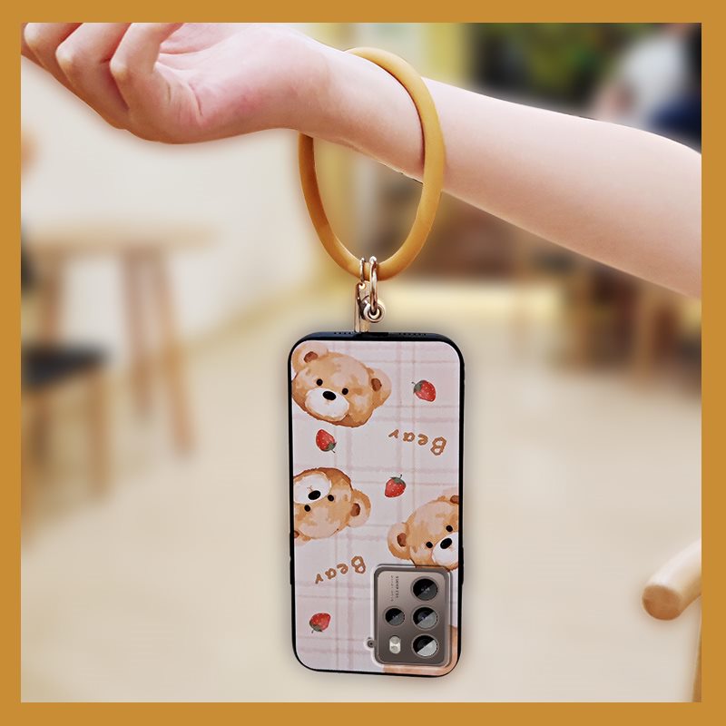 back-cover-soft-case-phone-case-for-htc-u23-pro-u23-heat-dissipation-ring-anti-knock-bracelet-youth-cartoon-personality-cute