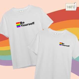 เสื้อยืดผ้าฝ้ายพิมพ์ลายขายดี pride month3 LGBTQ   เสื้อยืดUnisex (ผ้าcotton 100% สกรีนชัด สีสด ติดทน)