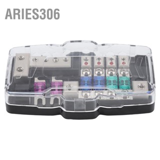 Aries306 เครื่องเสียงรถยนต์สเตอริโอ ANL ใบมีดผู้ถือฟิวส์กระจายบล็อก 0/4GA 4 ทางฟิวส์กล่องบล็อก 30A 60A