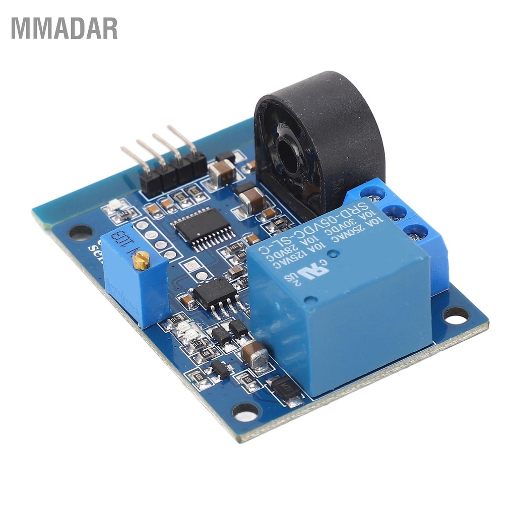 mmadar-เซ็นเซอร์ตรวจจับกระแสไฟ-ac-บอร์ดหม้อแปลงกระแสไฟฟ้าโมดูลรีเลย์ป้องกันกระแสไฟ-dc5v-5a
