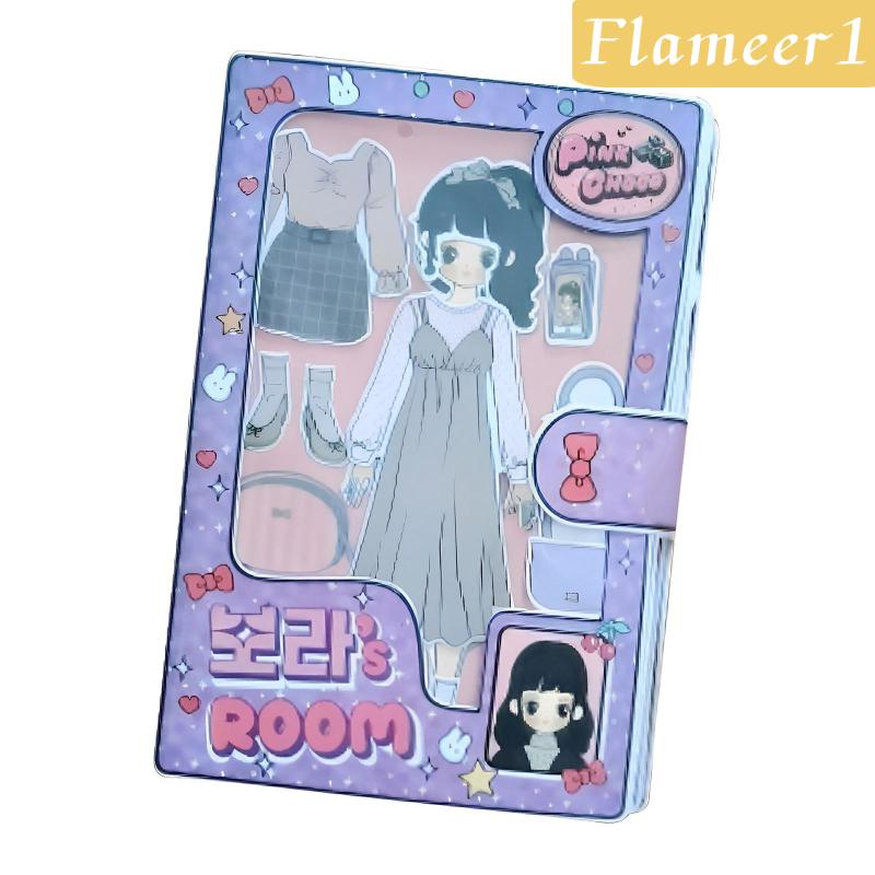 flameer1-หนังสือกิจกรรมเจ้าหญิง-แฮนด์เมด-แต่งตัวตุ๊กตา-หนังสือสติกเกอร์-สําหรับเดินทาง-ของเล่นอายุ-3-ปีขึ้นไป-วันหยุดวันเกิด