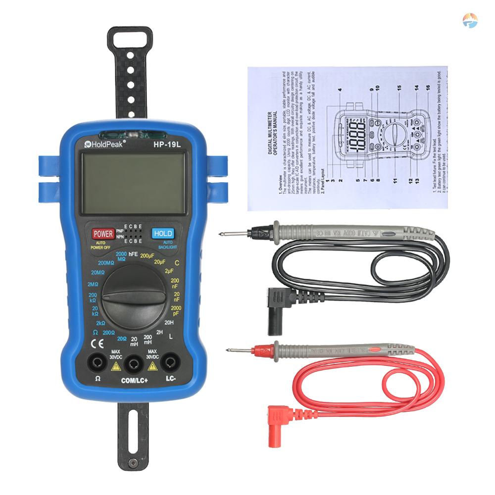 fash-มัลติมิเตอร์-ทดสอบประจุกระแสไฟ-ทรานซิสเตอร์-hfe-หน้าจอ-lcd-ดิจิทัล-พร้อมสายรัดข้อมือ