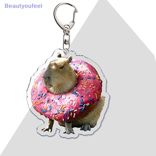 [Beautyoufeel] พวงกุญแจอะคริลิค จี้การ์ตูนสัตว์น่ารัก สร้างสรรค์ ของขวัญสําหรับผู้หญิง