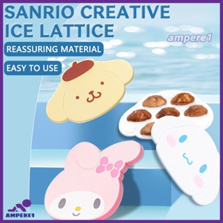 Sanrio Lovely My Melody Ice Tray Mold Cinnamoroll Pom Pom Purin Cartoon Summer Household Ice Cube Ice Box -AME1