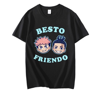 New Japan Anime Funny Jujutsu Kaisen Besto Friendo Yuji Todo Fashion Tees Short Sleeve Manga T Shirt Round Neck Clo_03