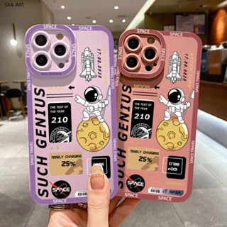 Compatible With Samsung Galaxy A01 A70 A72 A6 A7 A9 A9S Plus 2018 5G เคสซัมซุง สำหรับ Case Space Airman เคส เคสโทรศัพท์ เคสมือถือ