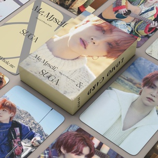 โปสการ์ด LOMO BTS SUGA Photocard Wholly or All me 55 ชิ้น/กล่อง