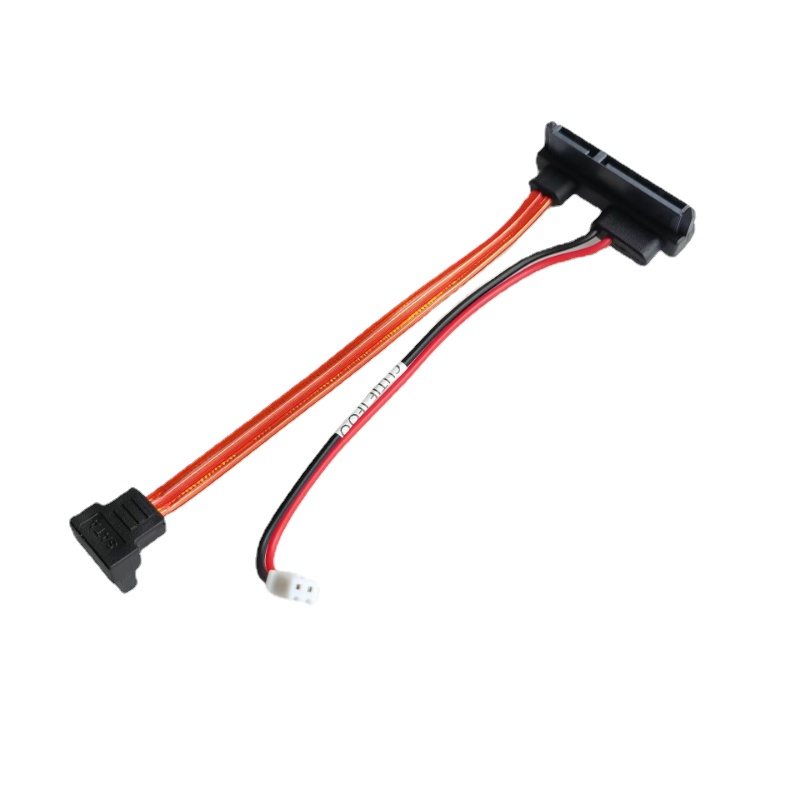 มุมขวา 90 องศา 7 +15 Pin 22Pin SATA Data 2Pin สายไฟสําหรับคอมพิวเตอร์ Mini PC Host Case ITX เมนบอร์ด SSD HDD Hard Disk