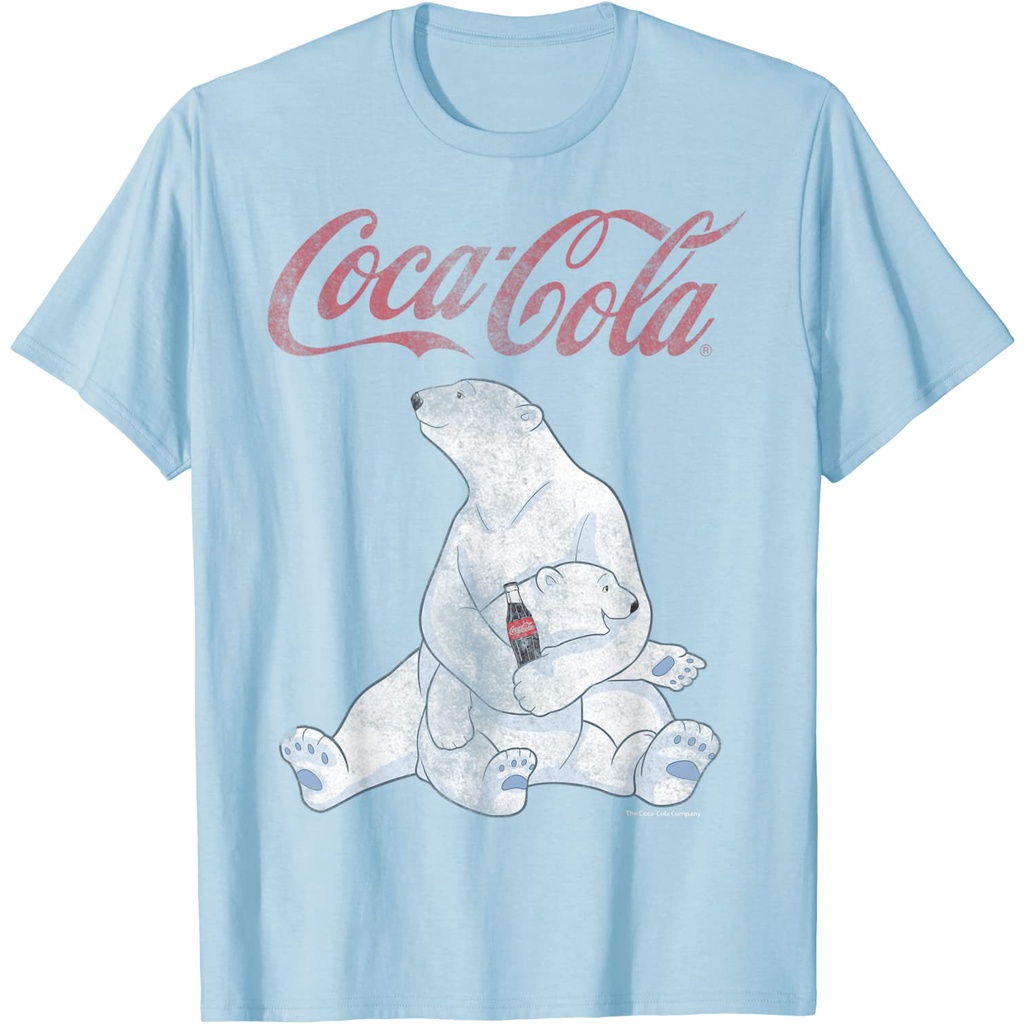 โคคาโคล่า-coca-cola-vintage-faded-pair-of-polar-bears-graphic-t-shirt-t-shirts-คอกลม-เสื้อยืด-เกรดพรีเมี่ยม-ใส่สบาย-ใส่ไ