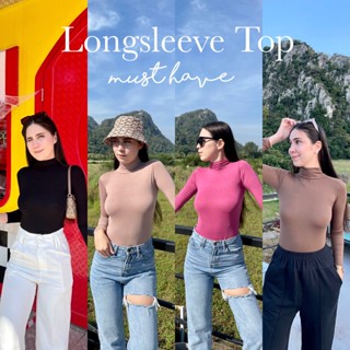 🤎Top Longsleeve🤎 เสื้อคอเต่าตัวยาว คาเฟ่เขาค้อต้องเข้า ผ้าเข้ารูปแต่ไม่ร้อนไม่อึดอัด ใครชอบแบบเต็มตัวต้องเก็บ สีสวยมากก