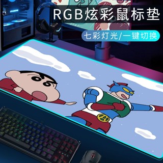 ✨แผ่นรองเมาส์ RGB แผ่นรองเมาส์ขนาดใหญ่ แผ่นรองเมาส์มีไฟ แผ่นรองเมาส์เกมมิ่ง 80x30 mouse pad gaming