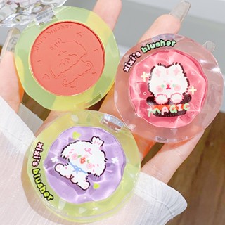 Xixi บลัชออนพาเลท 6 สี บลัชออน โมโนโครม ชานม บลัชออน แร่ธาตุ แก้ม ผง แต่งหน้า คอนทัวร์ มืออาชีพ เงา แต่งหน้า