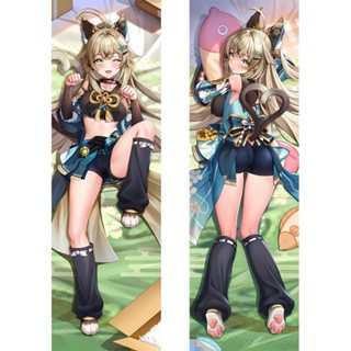 ปลอกหมอนอิง พิมพ์ลายอนิเมะ Genshin Impact Kirara Dakimakura Waifu 2 ด้าน ของขวัญ สําหรับตกแต่งร่างกาย|