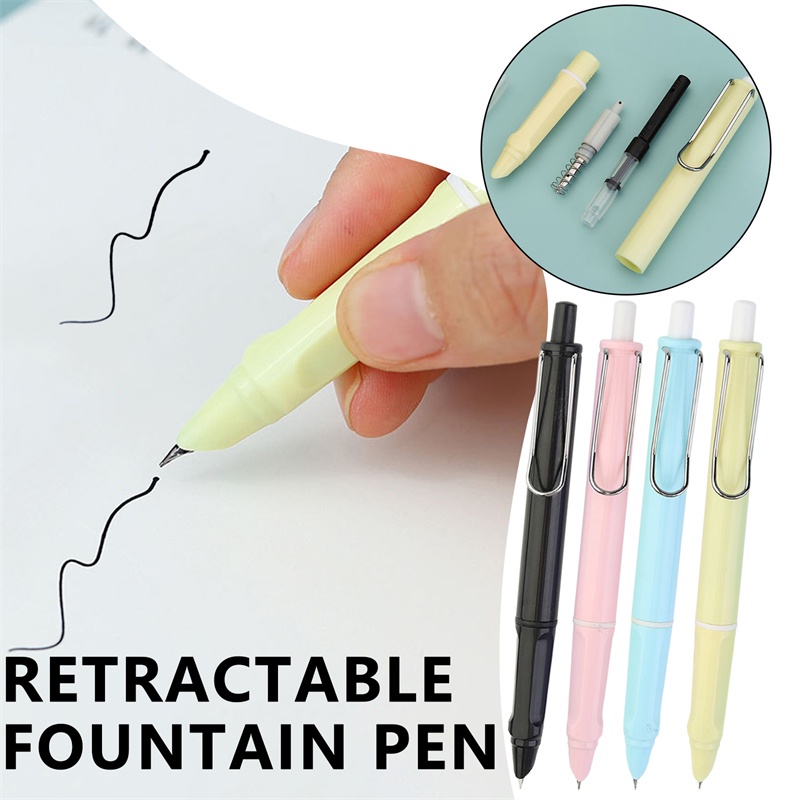 ปากกาหมึกซึม-ปากกาคอแร้ง-แบบกด-ขนาด-กดปากกา