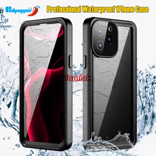 [Redpepper] Professional Underwater 5M Waterproof Phone Case for iPhone 15 14 13 12 11 Pro Max Swimming Diving Case for Apple iphone 12/13 mini 14 7/8 Plus XS Max XR X SE 2022 เคสโทรศัพท์มือถือ กันน้ํา