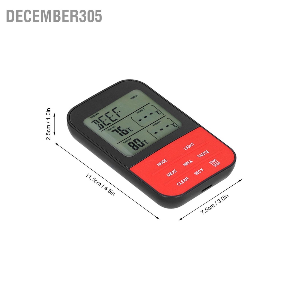 december305-เครื่องวัดอุณหภูมิบาร์บีคิวแบบดิจิตอลพร้อม-probe-timing-เครื่องวัดอุณหภูมิอาหารเนื้อย่างกันน้ำ