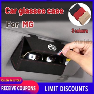 กล่องใส่แว่นตากันแดด หนังนิ่ม อเนกประสงค์ คุณภาพสูง สําหรับรถยนต์ MG TF ZR EV GS EZS RX5 ZT 3SW Saloon ZS MG3 MG5 MG6 GT HS