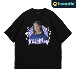 【cotton Tshirts👕】Bearstix - Tshirt Oversize Kim -Jumbo - Kaos NewJeans - Baju Kpop Streetwear - Tshirt bunnies - Kaos t