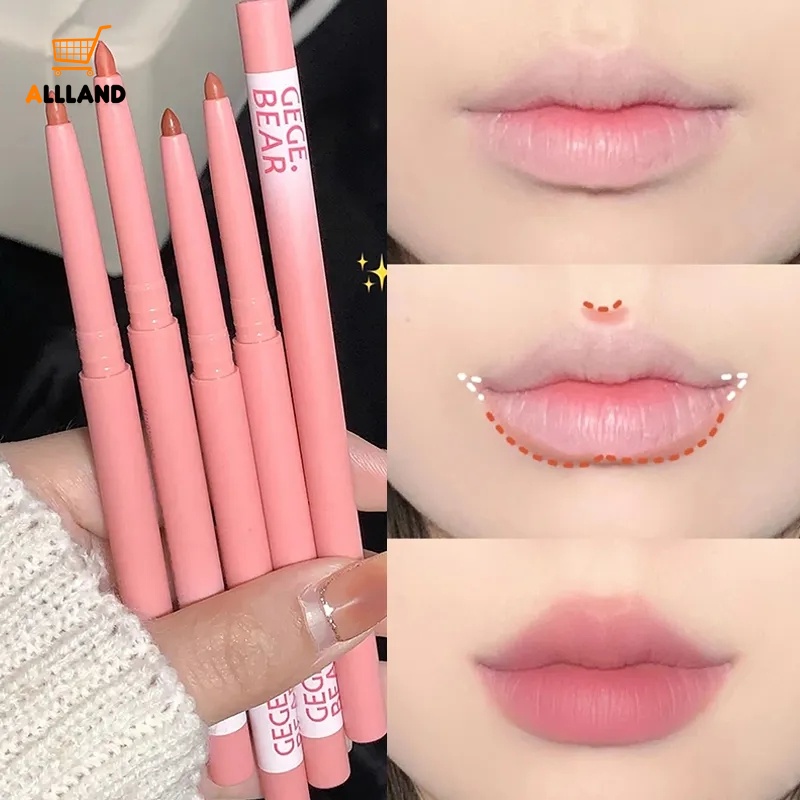 ลิปไลเนอร์-เนื้อแมตต์-กันน้ํา-สีชมพูนู้ด-ปากกาลิปสติก-ไม่ติดถ้วย-ติดทนนาน-ดินสอเขียนขอบปาก-กํามะหยี่-เรียบลื่น-แต่งหน้า