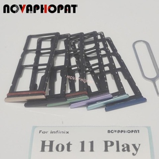 Novaphopat ถาดซิมการ์ด สําหรับเครื่องอ่านซิมการ์ด Infinix Hot 11 Play